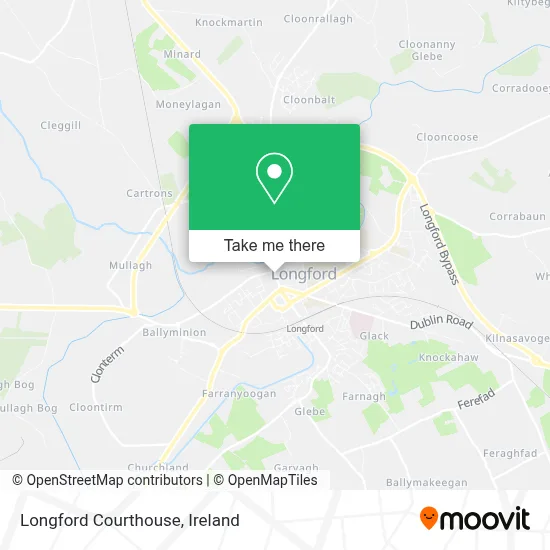 Longford Courthouse map