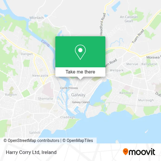 Harry Corry Ltd map