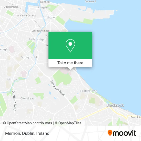 Merrion, Dublin map