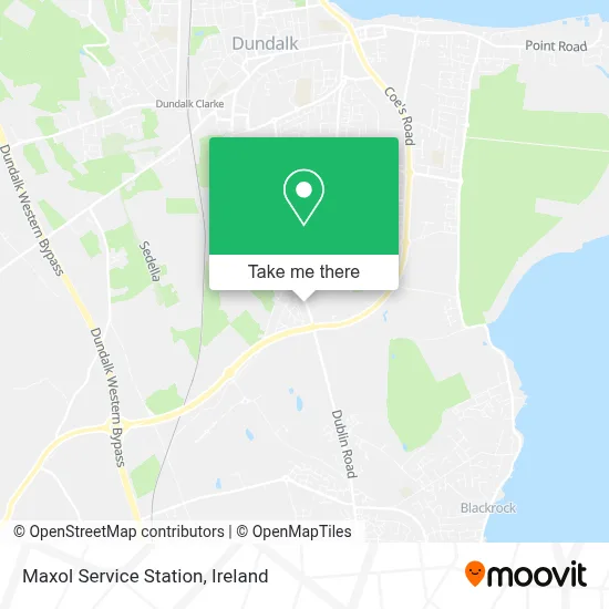 Maxol Service Station map