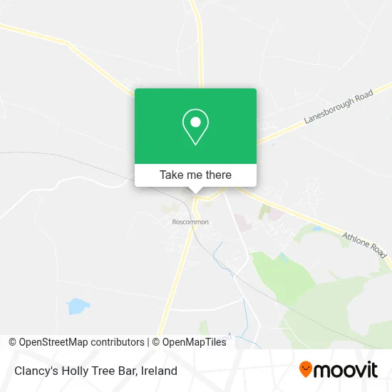 Clancy's Holly Tree Bar map