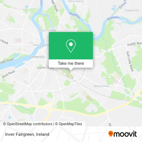 Inver Fairgreen map
