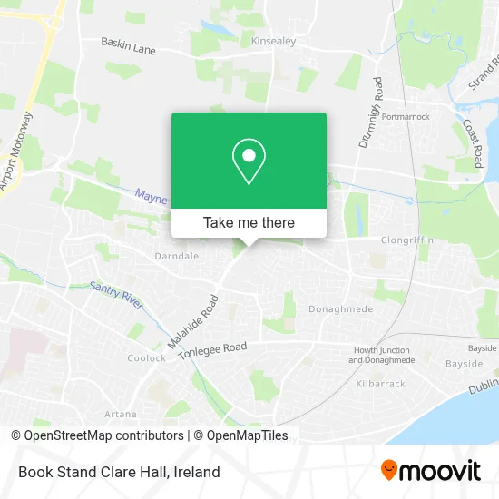 Book Stand Clare Hall map