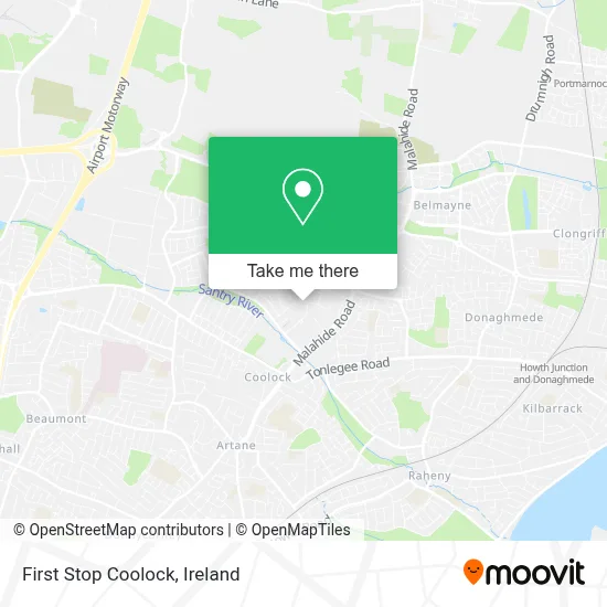 First Stop Coolock map