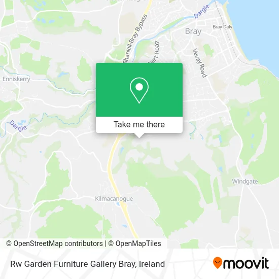 Rw Garden Furniture Gallery Bray map