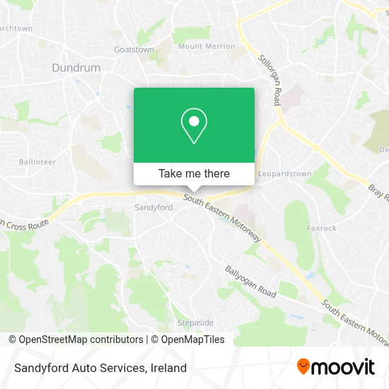 Sandyford Auto Services map