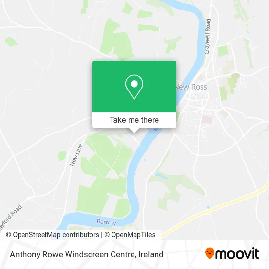 Anthony Rowe Windscreen Centre map