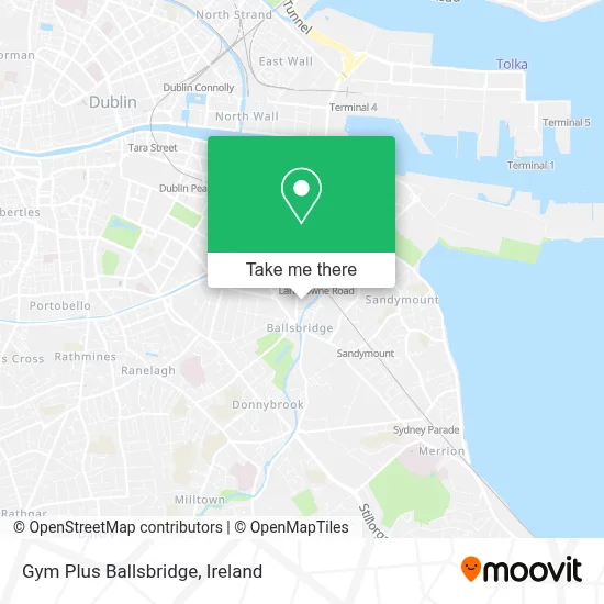 Gym Plus Ballsbridge map