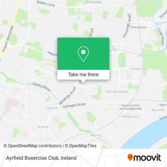 Ayrfield Boxercise Club map