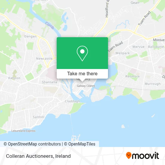 Colleran Auctioneers map