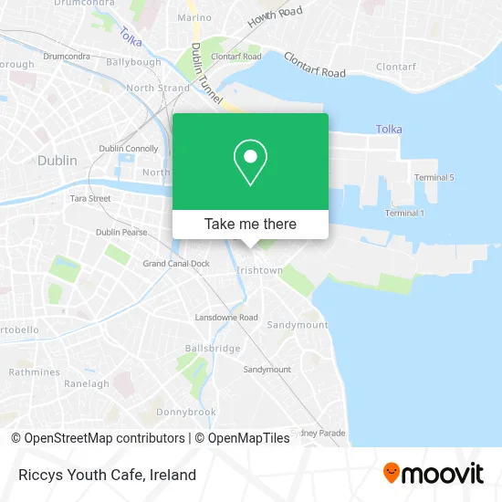 Riccys Youth Cafe map