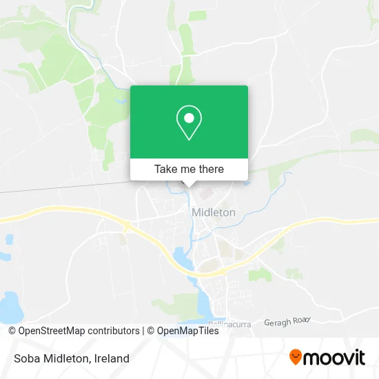 Soba Midleton map