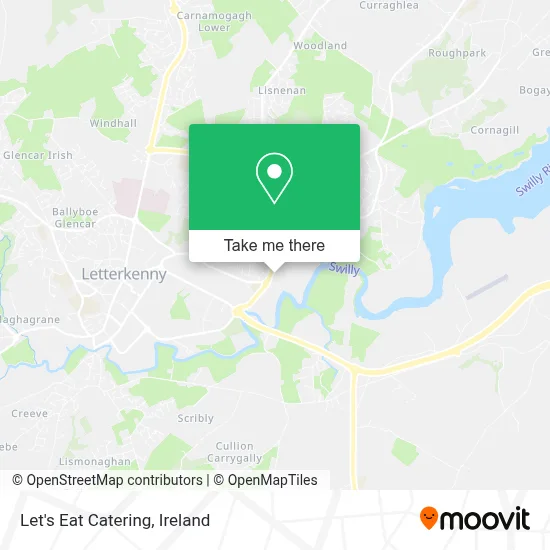 Let's Eat Catering map