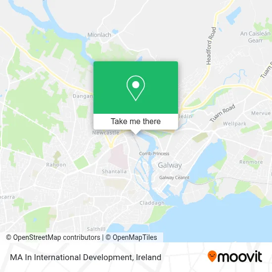 MA In International Development map
