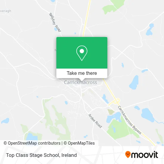 Top Class Stage School map