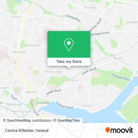 Centra Killester map