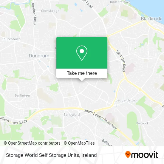 Storage World Self Storage Units map