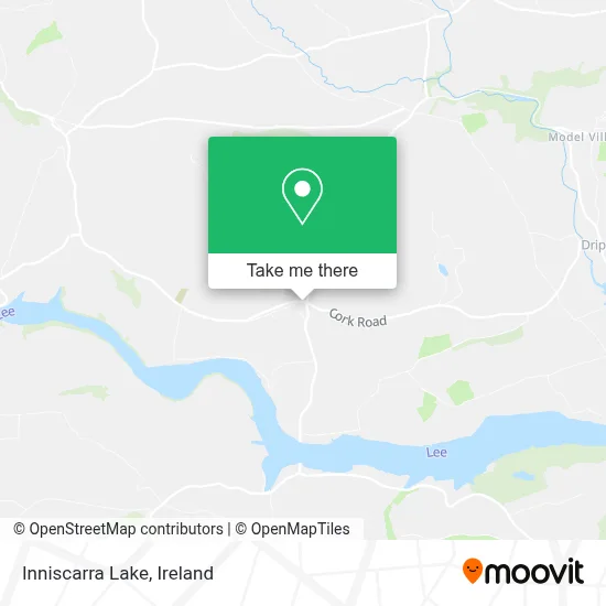 Inniscarra Lake map