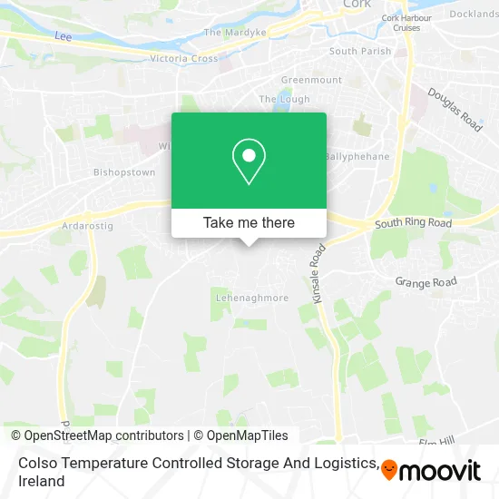 Colso Temperature Controlled Storage And Logistics map