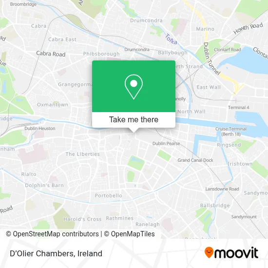 D’Olier Chambers map