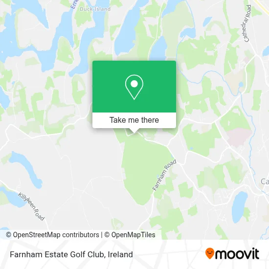 Farnham Estate Golf Club map