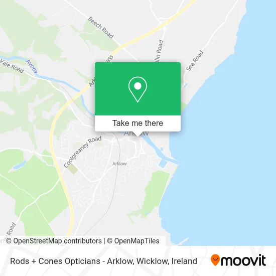 Rods + Cones Opticians - Arklow, Wicklow map