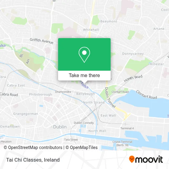 Tai Chi Classes map