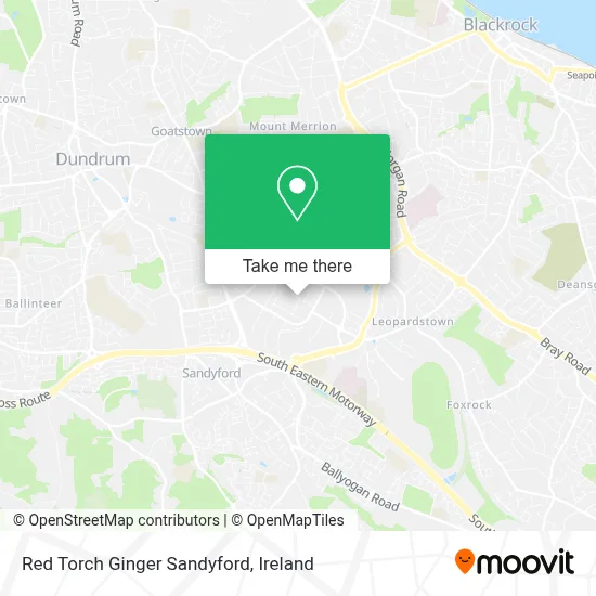 Red Torch Ginger Sandyford map
