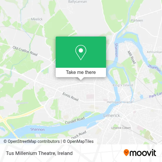 Tus Millenium Theatre map