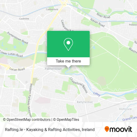 Rafting.Ie - Kayaking & Rafting Activities map