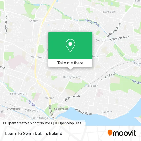 Learn To Swim Dublin map