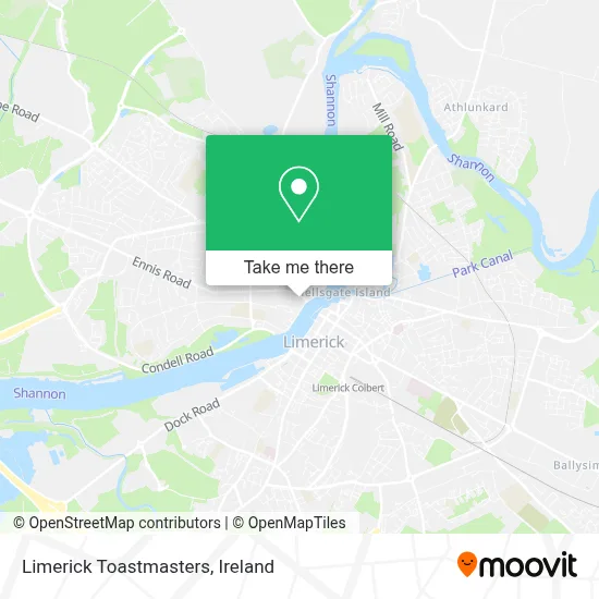 Limerick Toastmasters map