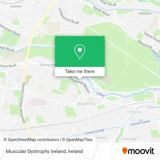 Muscular Dystrophy Ireland map