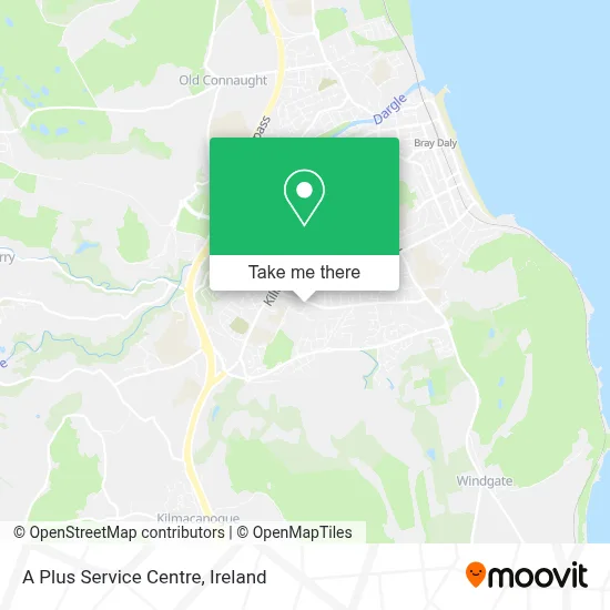 A Plus Service Centre map
