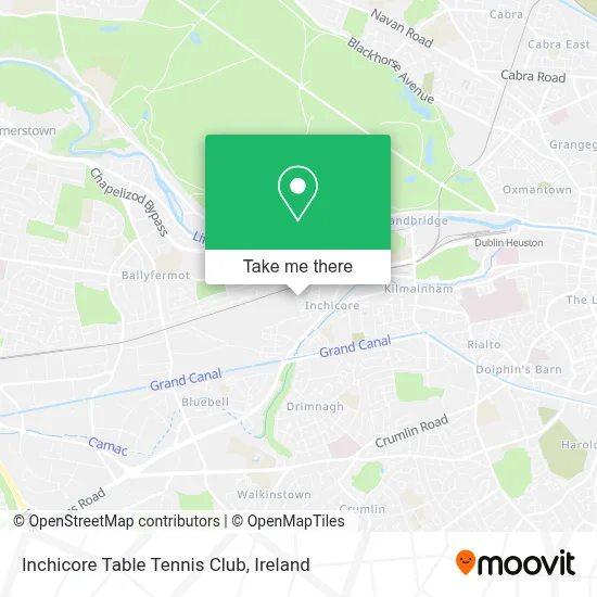 Inchicore Table Tennis Club map