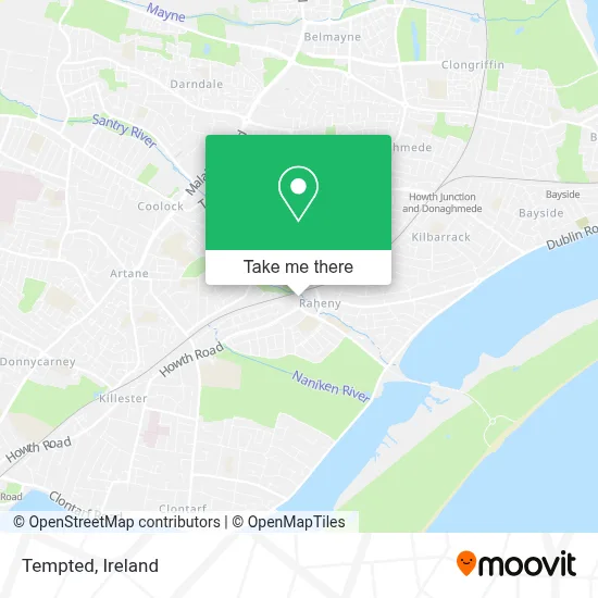 Tempted map