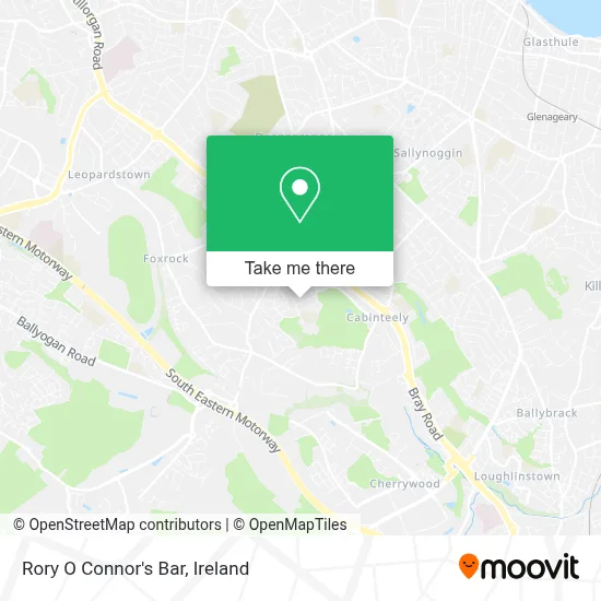 Rory O Connor's Bar map