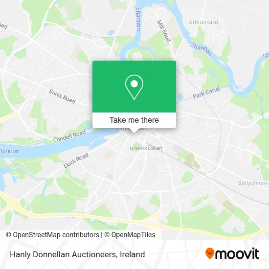 Hanly Donnellan Auctioneers map