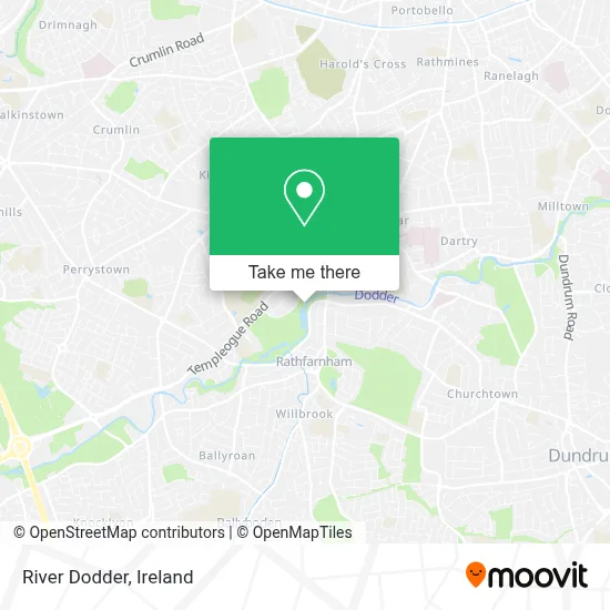 River Dodder map