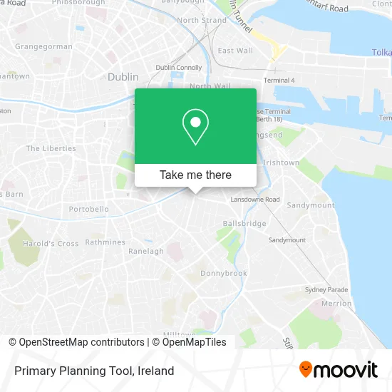 Primary Planning Tool map