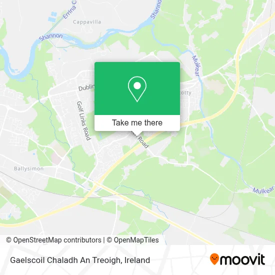Gaelscoil Chaladh An Treoigh map