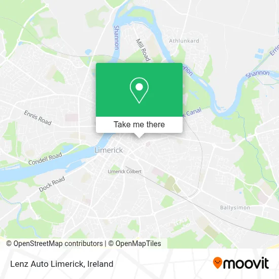 Lenz Auto Limerick map