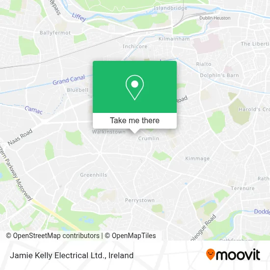 Jamie Kelly Electrical Ltd. map
