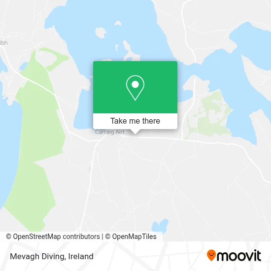 Mevagh Diving map
