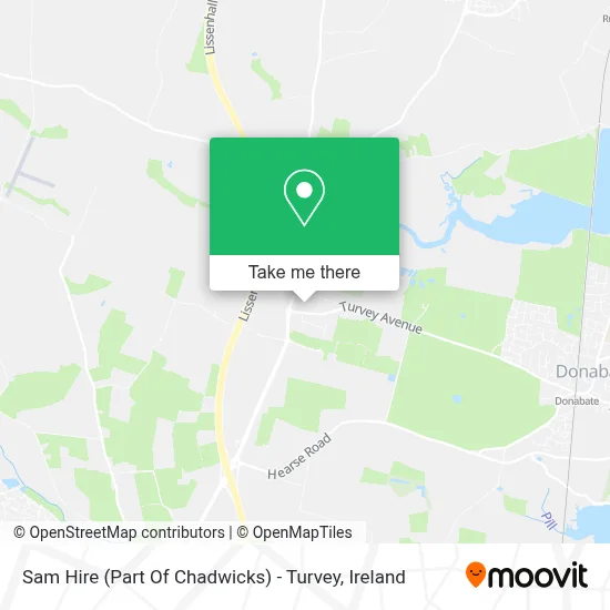Sam Hire (Part Of Chadwicks) - Turvey map
