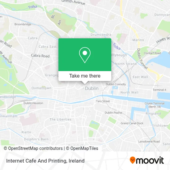 Internet Cafe And Printing map