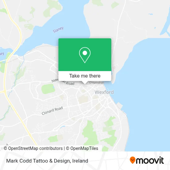 Mark Codd Tattoo & Design map
