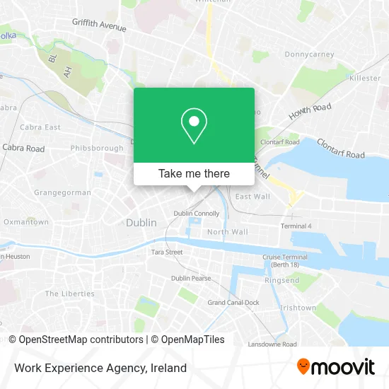 Work Experience Agency map