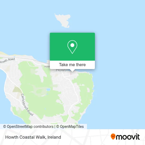 Howth Coastal Walk map