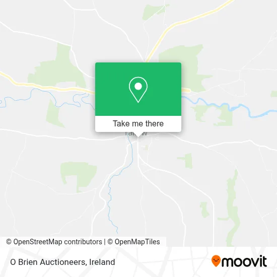 O Brien Auctioneers map